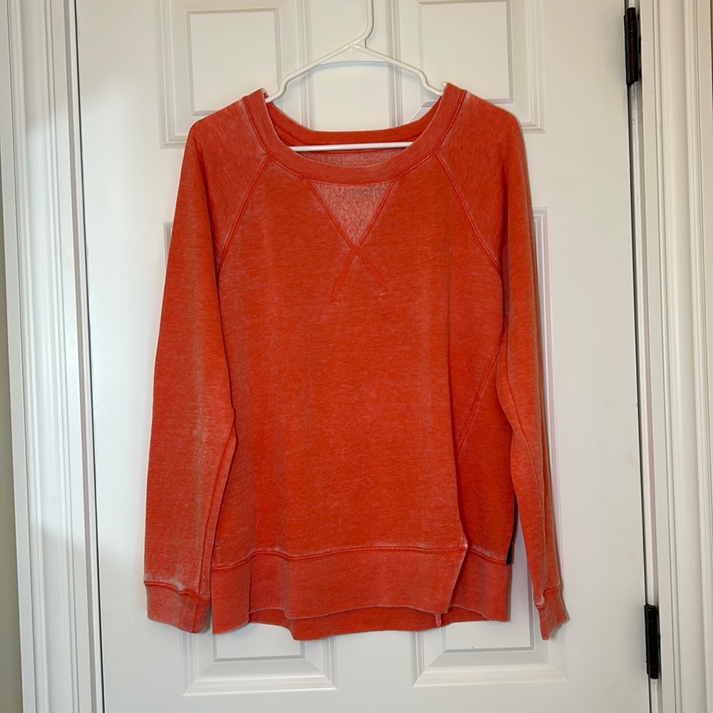 Women’s size M distressed crew neck